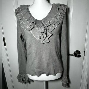 Forenza Vintage Ruffle Sweater